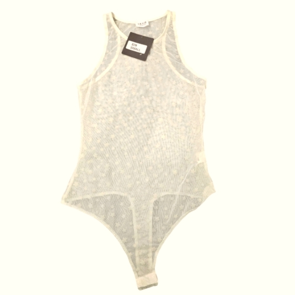 Lace Bodysuit Star Size Small Cottagecore Coquette Whimsical Layering NWT Sweet